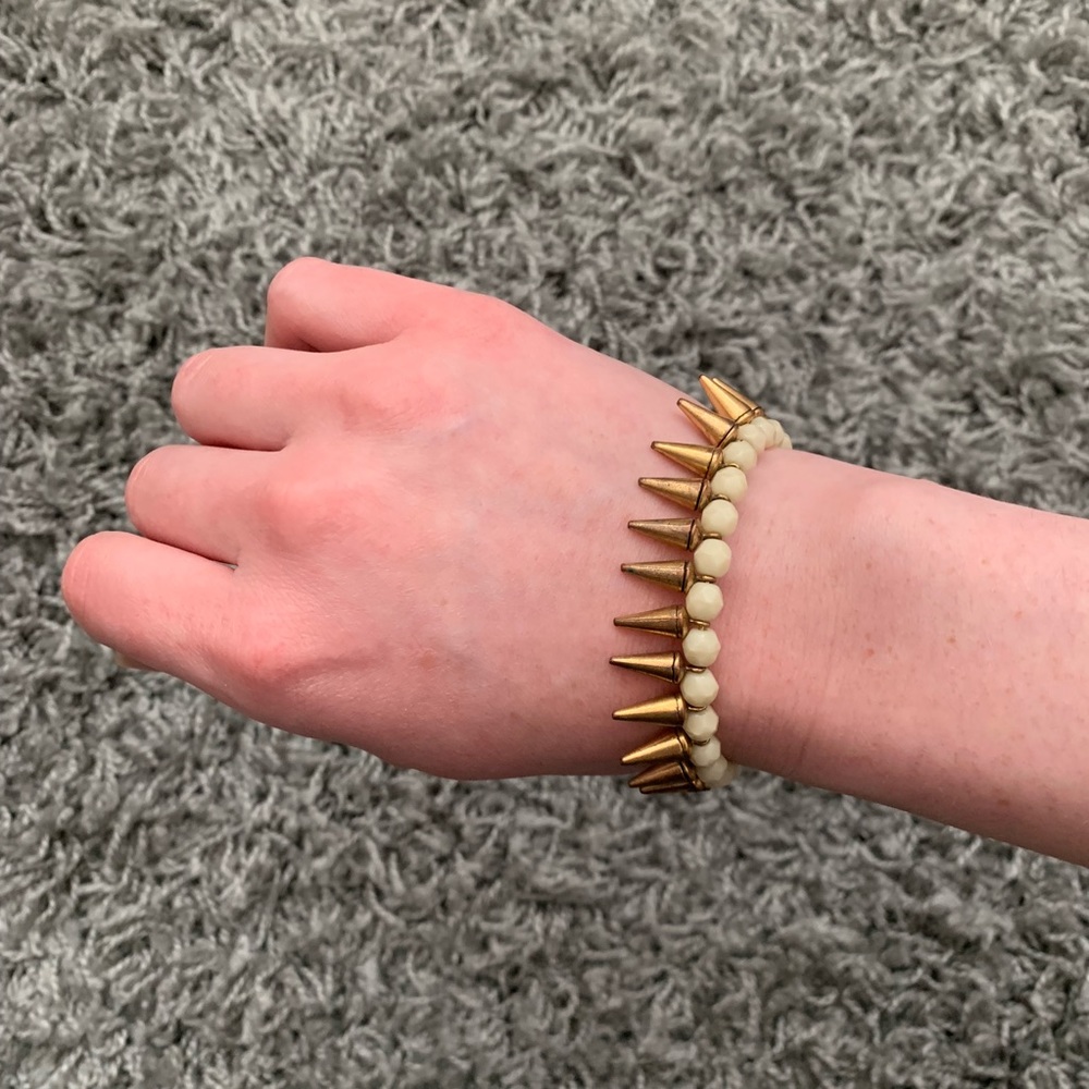Alex and Ani Gold Spike Bracelet